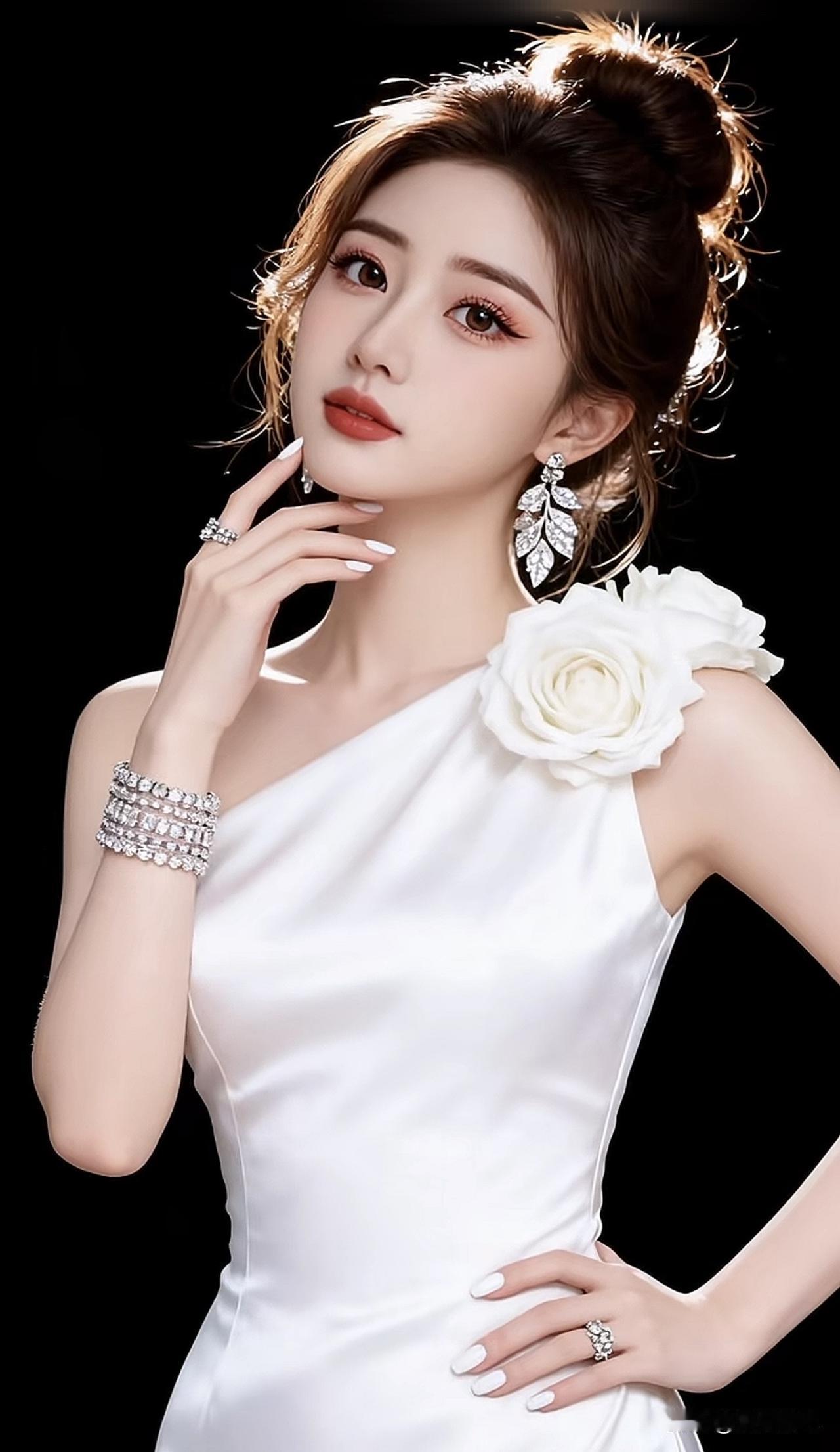 玉人倚栏思，花影入帘来。素裙花影玉人倚花图青裳花影玉人倚花图青裳花影玉