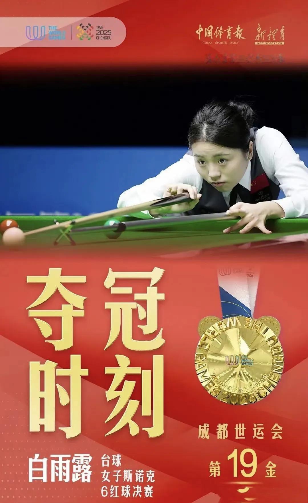 中国骄傲！世运会白雨露今日夺冠，肖国栋明日争冠，都是中华好儿女，中国威武！世运