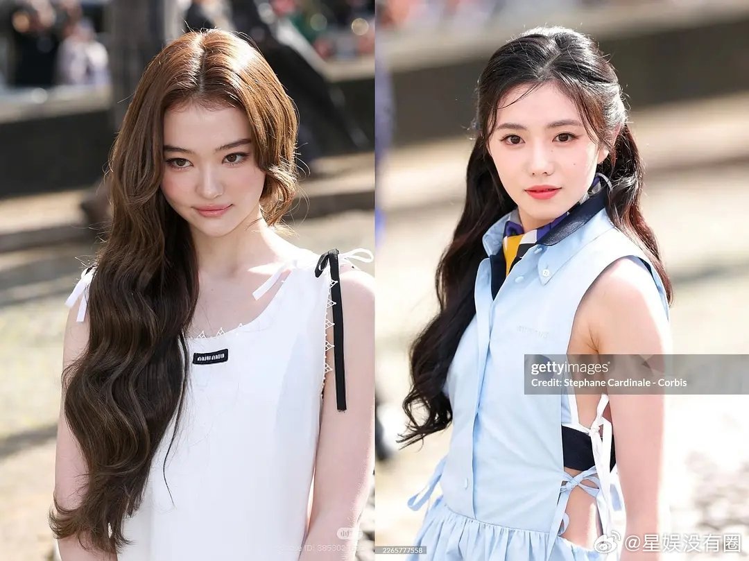 刘亦菲刘浩存时装周妆发再土，好歹靠脸和身段硬撑住了场子，总比某艺人没颜值没气质还