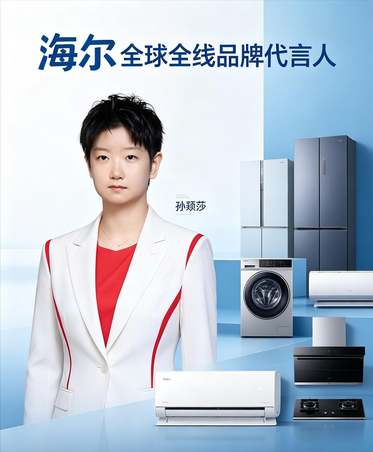 海尔找孙颖莎代言，这钱花得值不值？2026年10月13日这天，很多人打开手机