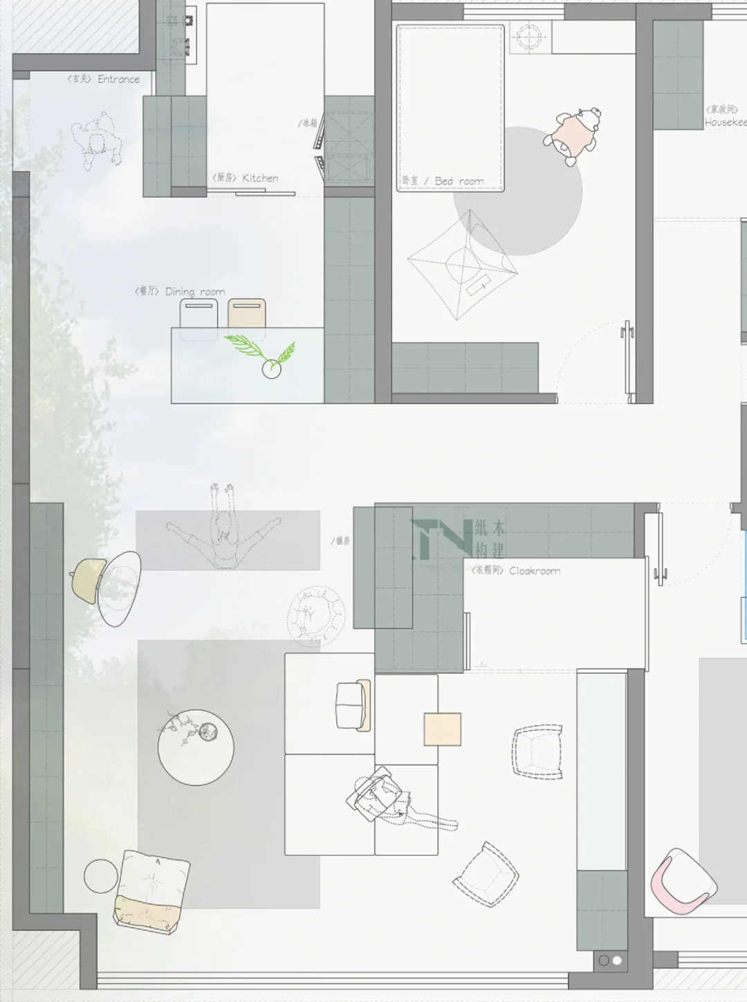 经典户型改造，成长型儿童房设计