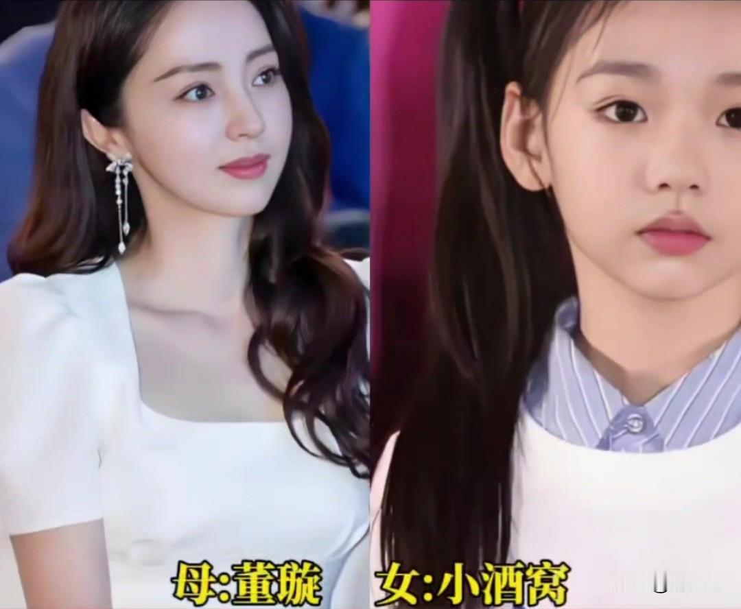 女明星母Vs女对比