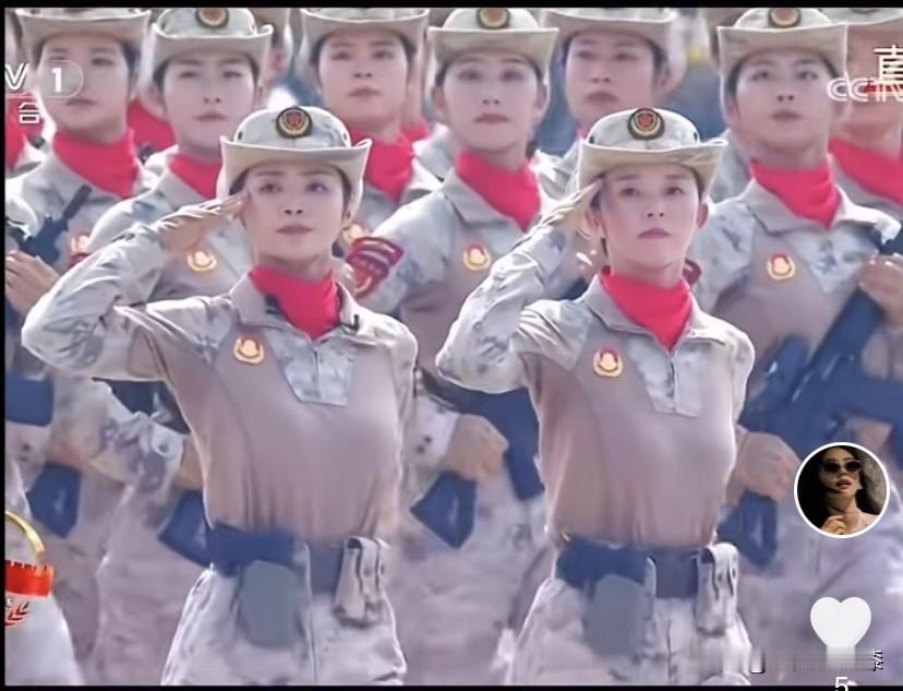 今天阅兵被“民兵方队”惊艳到了！女孩当兵太漂亮了，这个漂亮不仅仅是长得漂亮，全