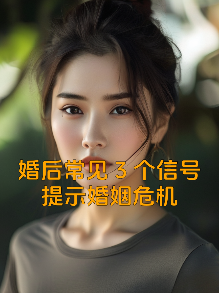 婚后常见3个信号，提示婚姻危机