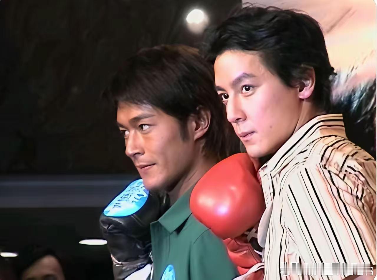 当年26岁的吴彦祖和30岁的古天乐同框出现，神颜！两人当年合拍一部电影叫野兽之瞳