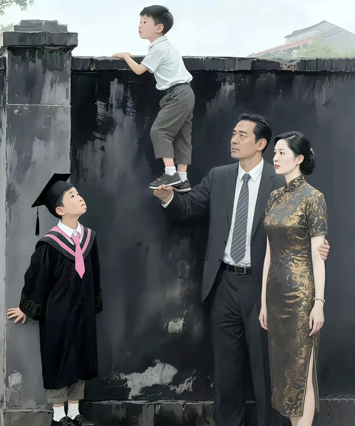 很现实的一段话：“爷爷不努力，爸爸就会很辛苦；爸爸不努力，孩子就会很艰难；我们或