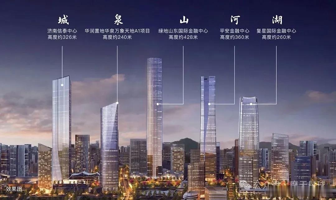 济南CBD五件套，城，泉，山，河，湖！最低门槛只需240米！郑东新区高铁商务区能