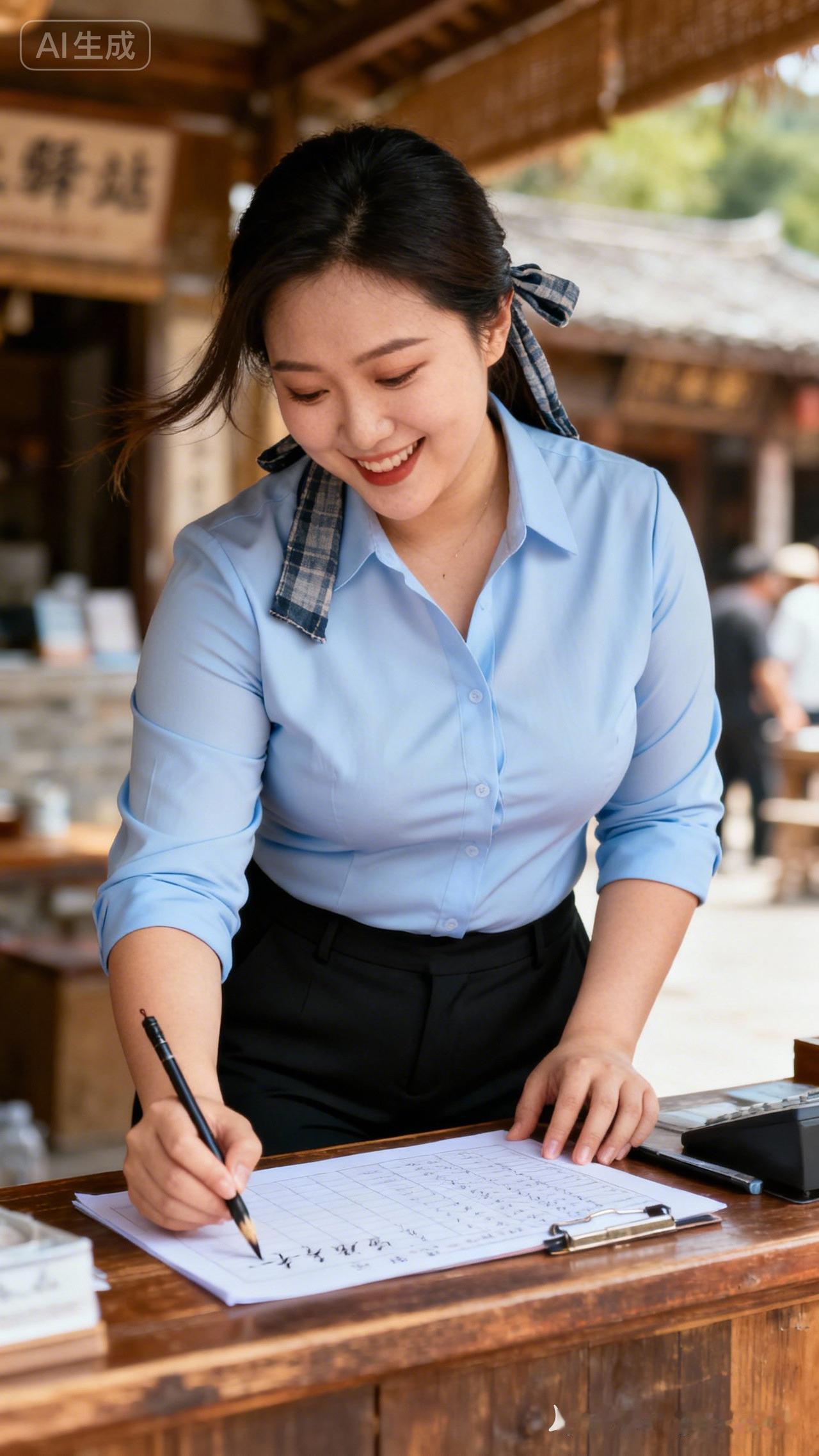 在古风小店里，微笑着书写美好时光。