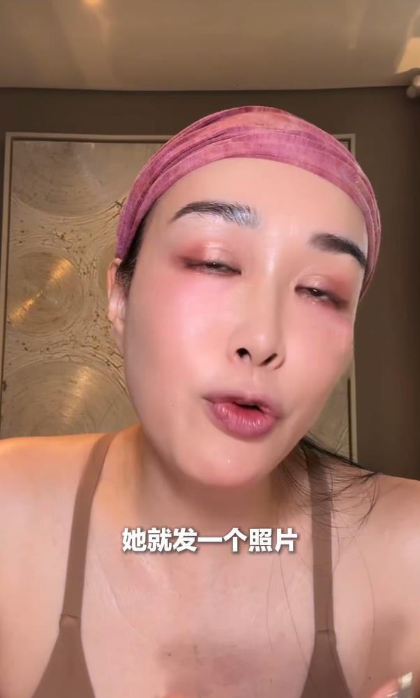 钟丽缇说，女儿就是倒霉，她就发了张没P过的照片，就上了热搜。钟丽缇的女