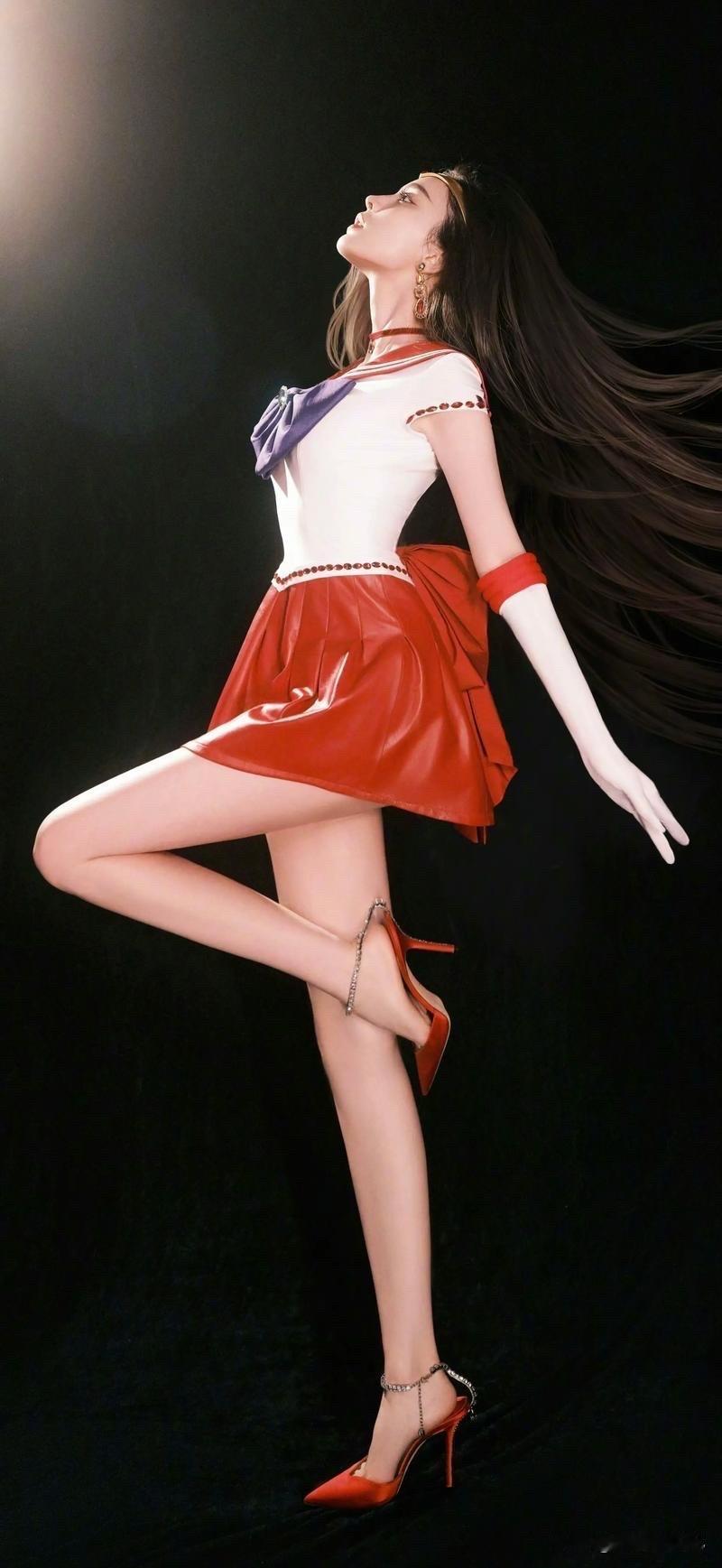 娜扎把漫画女孩成功带到现实！