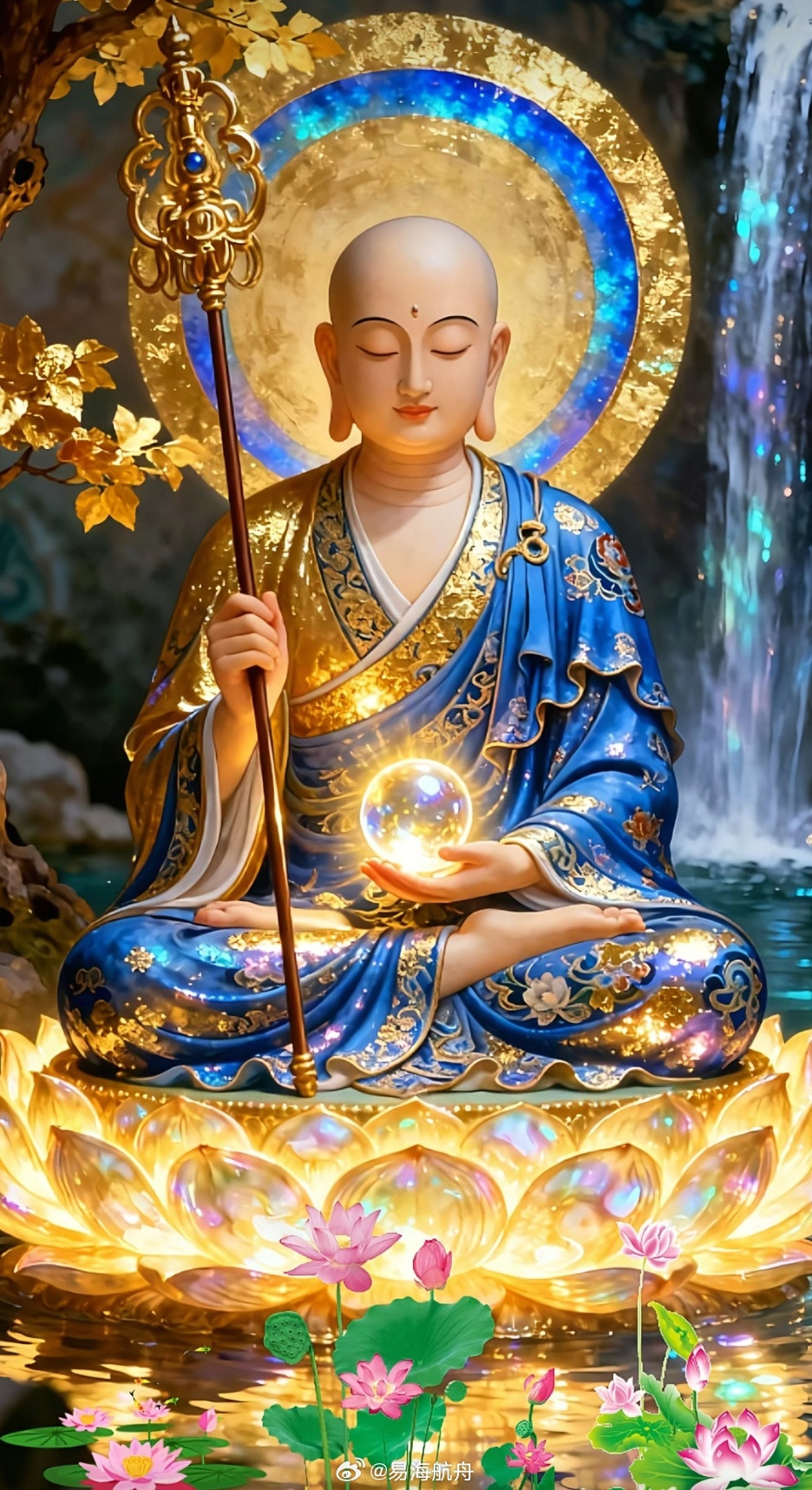 祈愿地藏王菩萨，庇佑有缘众生消灾免难，趋吉避凶菩萨保佑我