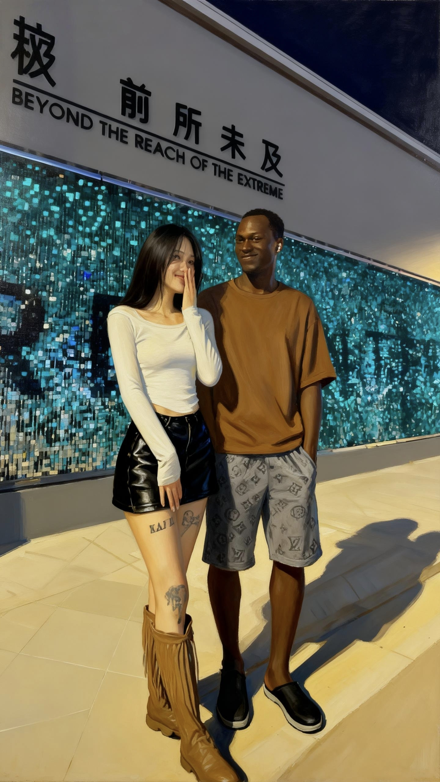 真是个阳光的男孩，都开始反光了