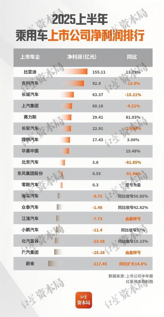 比亚迪的体量傲视群雄。​​​