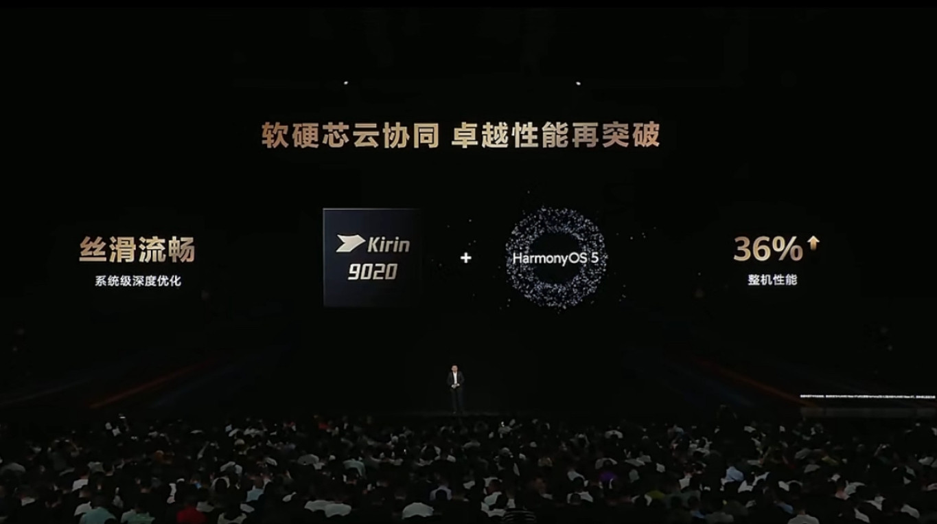 终于！华为可以重新在发布会上喊出麒麟芯片的名字，麒麟9020！真不容易，完成芯片
