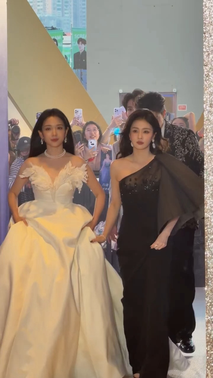 人美心善的白鹿，好贴心尖叫之夜红毯白鹿在逃黑天鹅