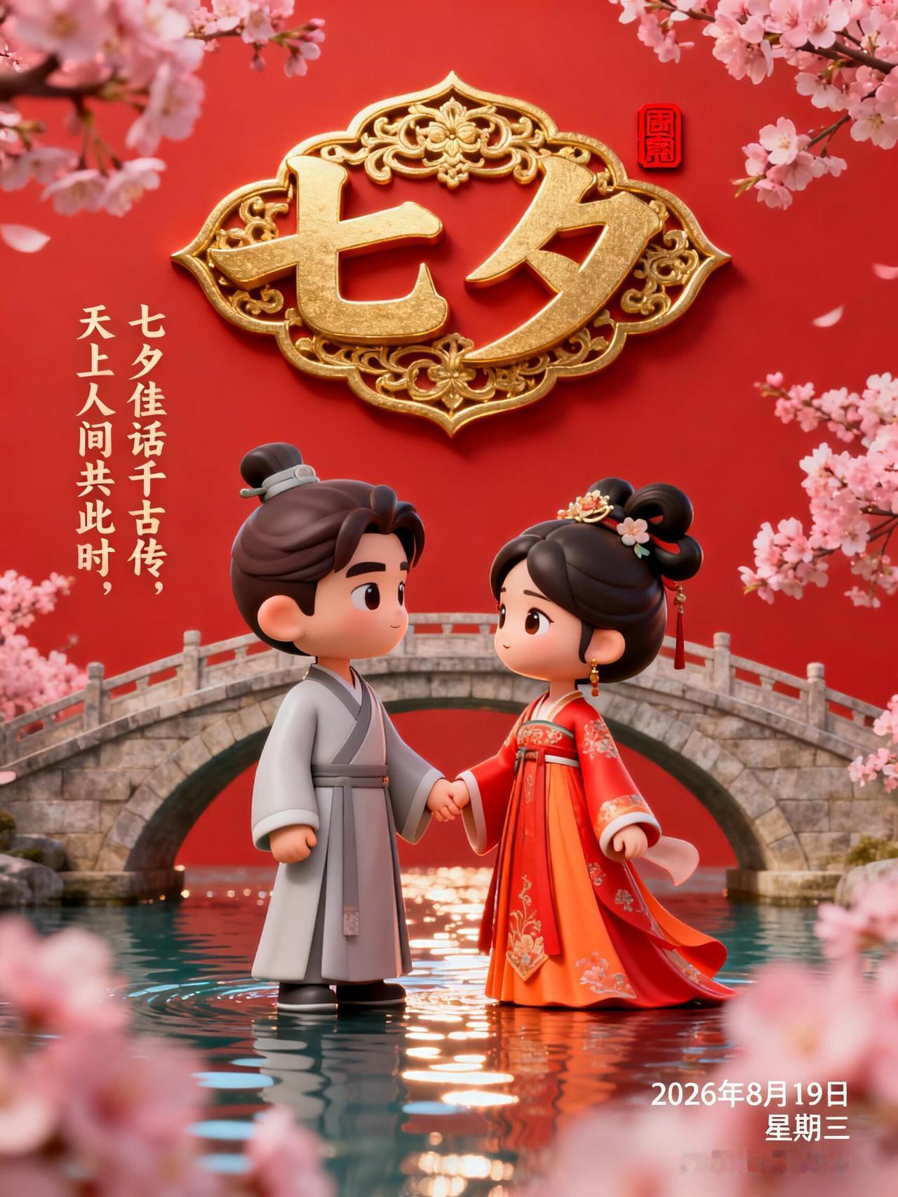 ✨七夕早上好！晨风吹来七夕的浪漫气息，在这个充满爱意的日子送上一份暖心问候💐。