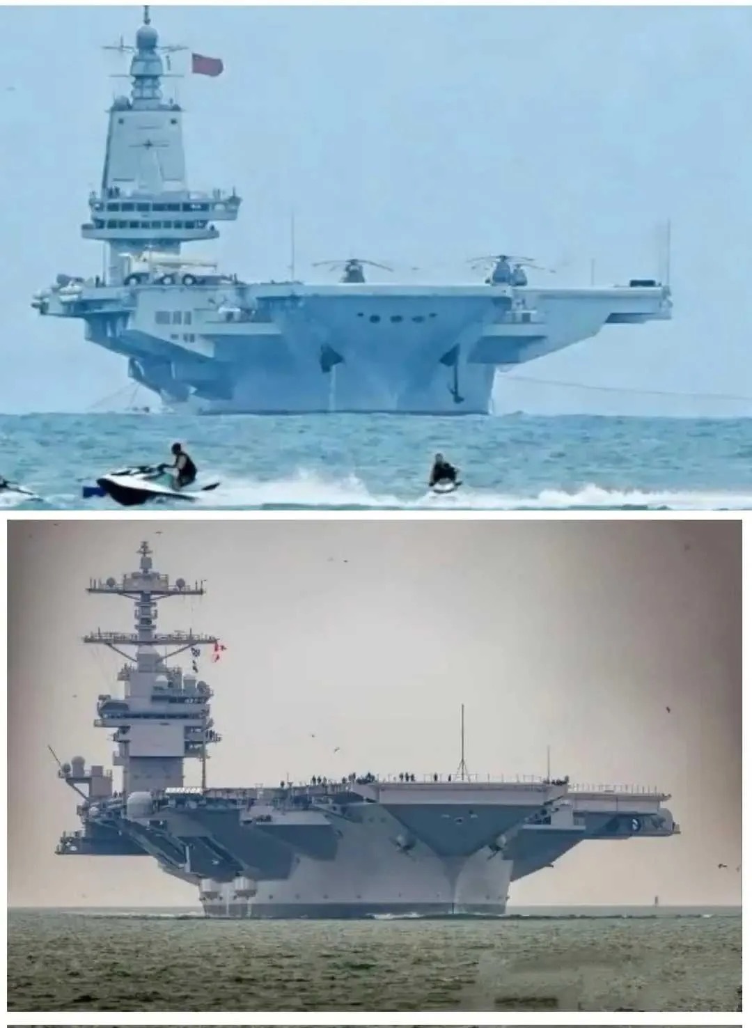 一个是4面相控阵雷达，一个是多普勒扫描雷达，不是一个时代的产物。烽火问鼎计划