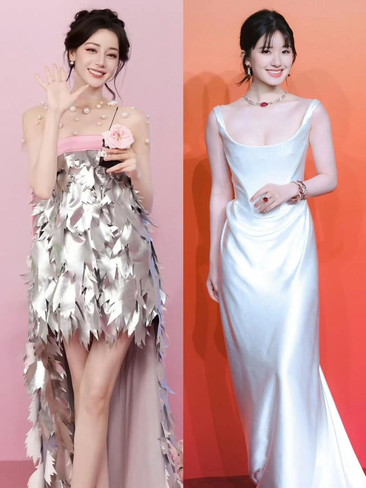 迪丽热巴和赵露思的美真没法放一块儿比！热巴五官太精美了，眼窝深邃、鼻梁高挺，大