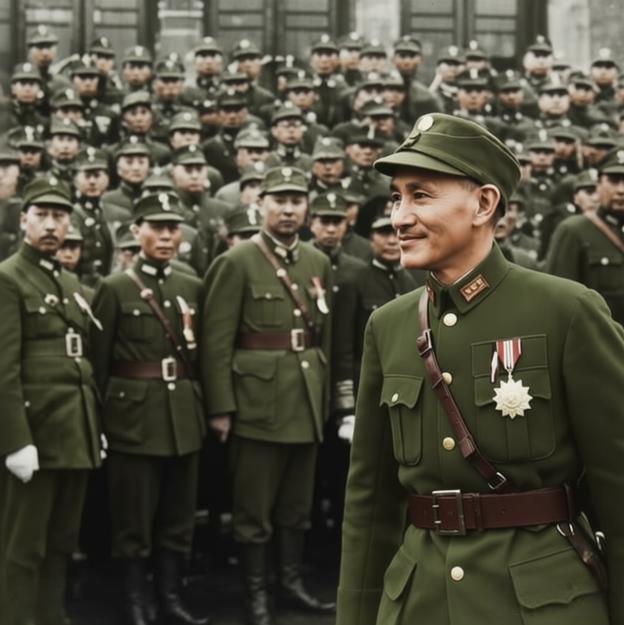 1935年中央红军正在长征途中，蒋介石亲赴重庆坐镇指挥，试图围堵红军。他从各地调