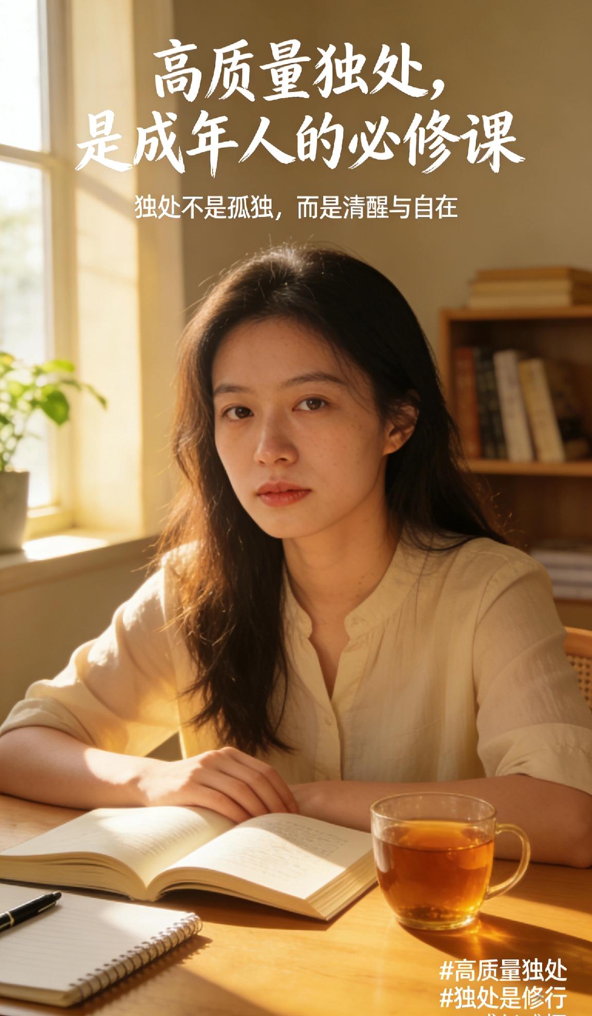 高质量独处，是成年人的必修课年轻时总害怕孤独，喜欢扎堆凑热闹，觉得身边人多