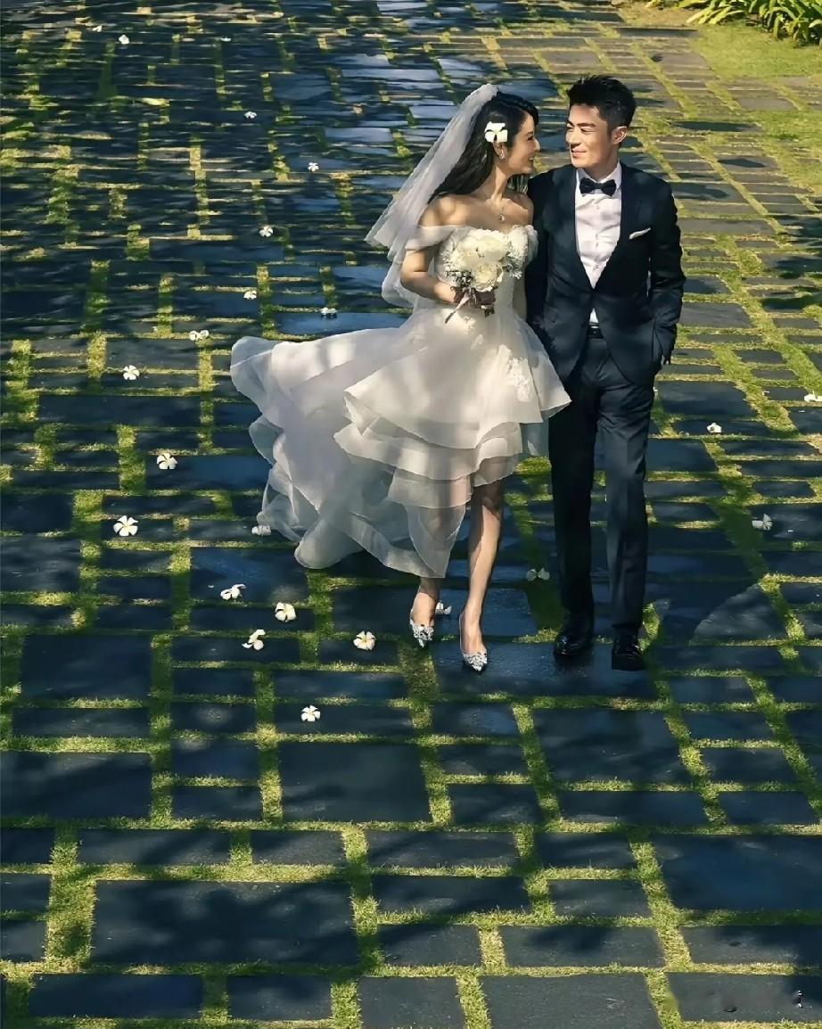 她的婚纱照，是不是所有晒照女星里最漂亮的[滑稽笑]