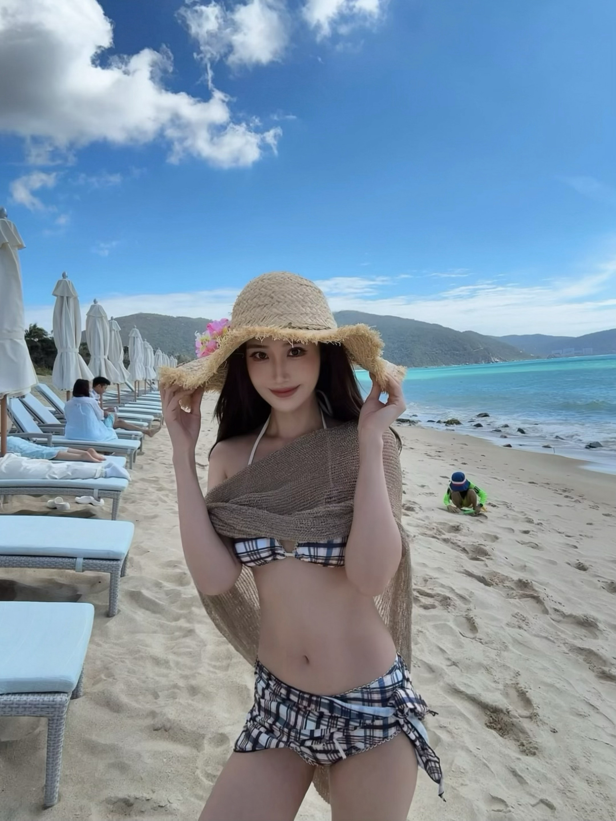 你是不知道那天海有多蓝🩵泳装比基尼穿搭分享我的旅行日记