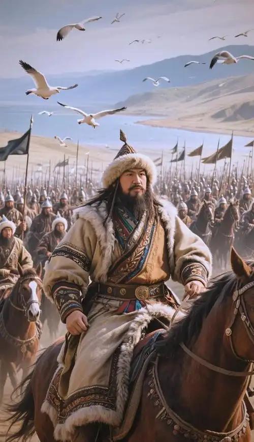 成吉思汗打胜仗后，灭了对方40多万军队，带回了50万女俘虏1219年