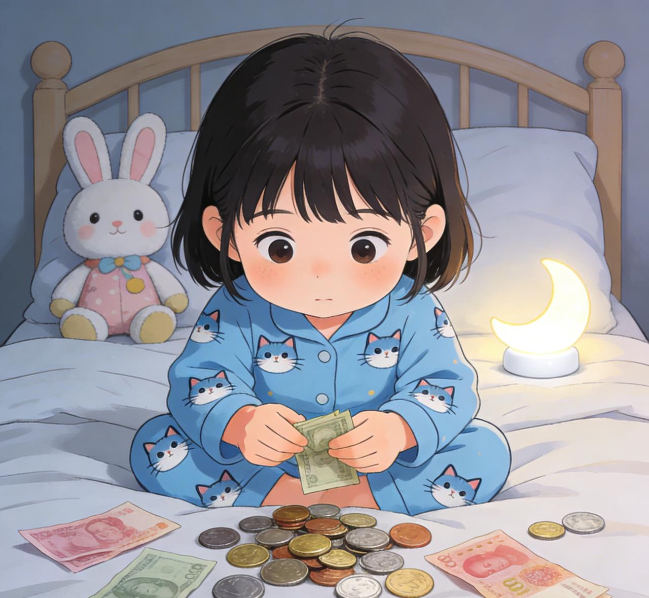 我同事也是一个存钱迷。她退休了，退休工资2000多元，她还在外面兼职一份