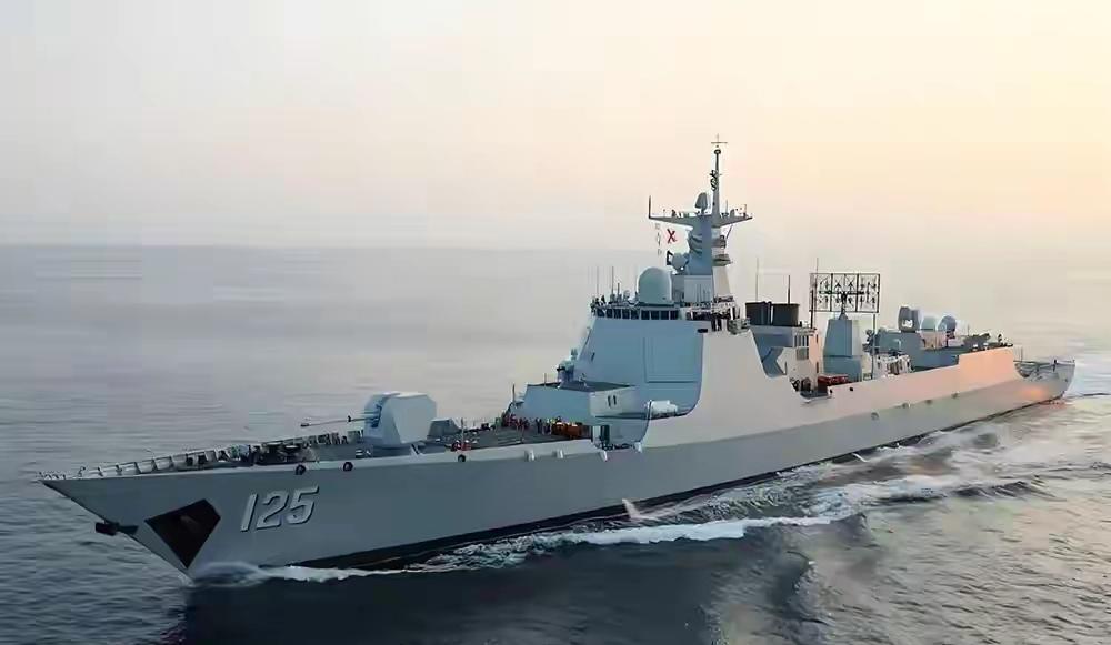 近日美国媒体关注到，中国人民解放军海军在2025年一年就服役了七艘052D驱逐舰