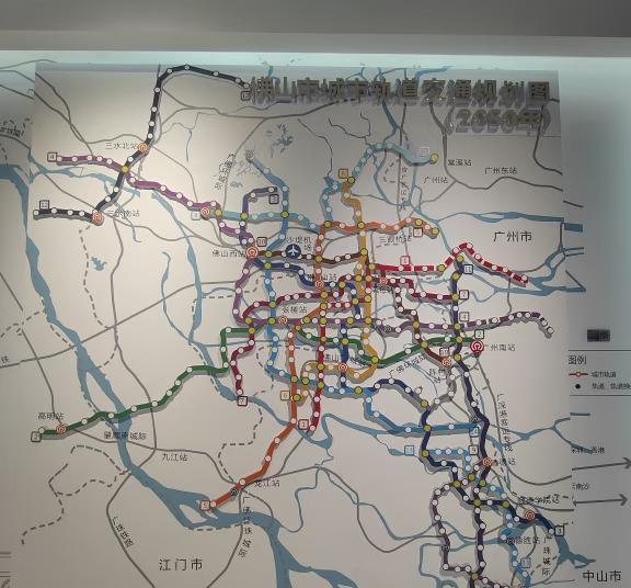 长知识了佛山城市轨道交通规划图2050