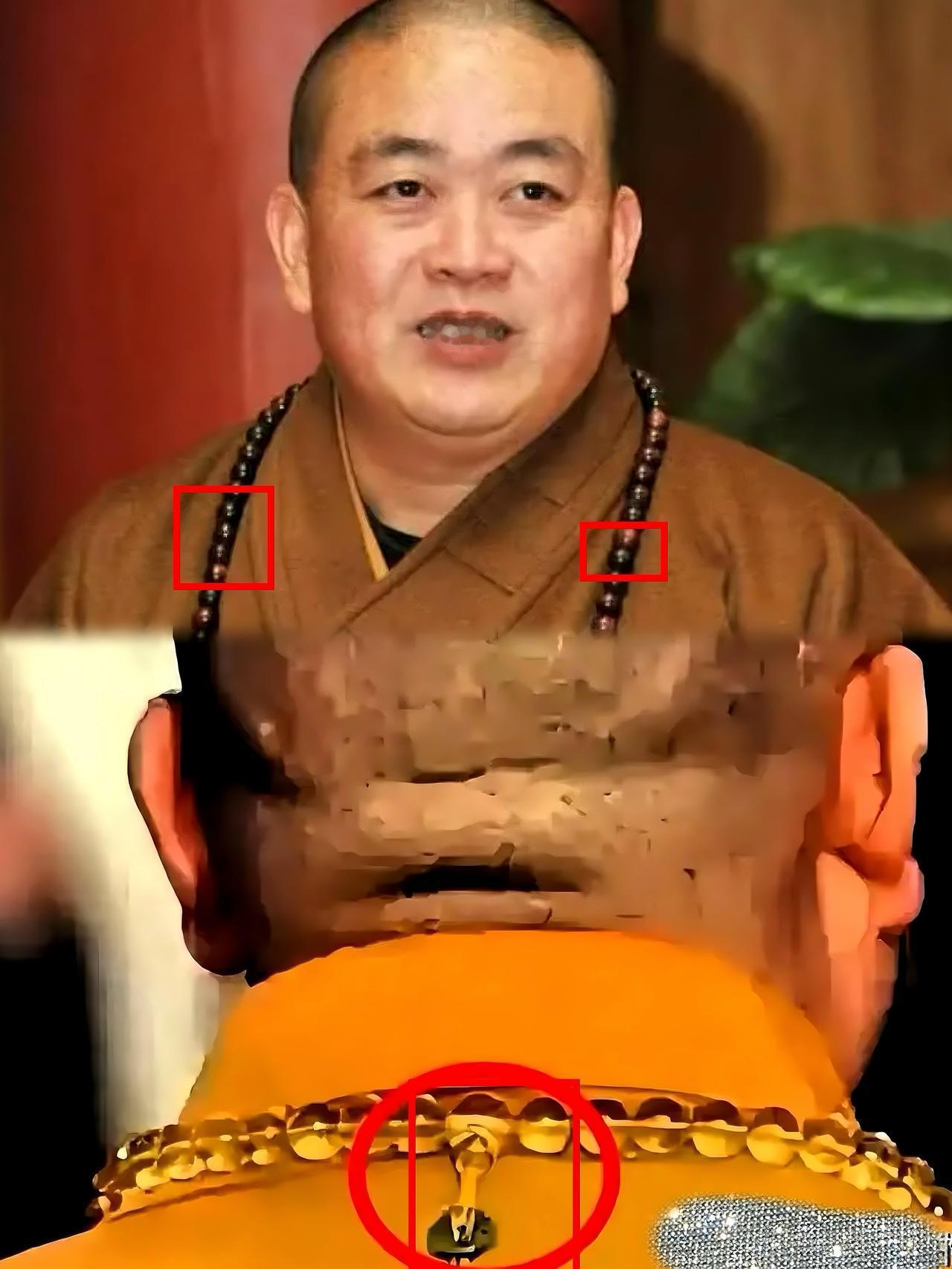 我问了我爸做水晶的朋友释永信脖子上那串珠子是不是很值钱我爸那朋友说:释永