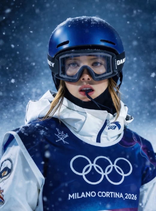 谷爱凌比赛时特意在头盔外留两撮头发，是她自己公开说的，因为自由式滑雪项目里男生多