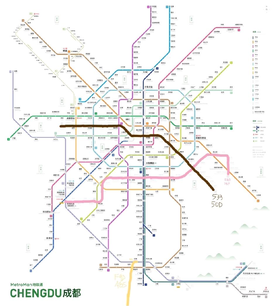 成都地铁更新来看看吧成都地铁更新有不少大动作！30号线一期和13号线一期进入运