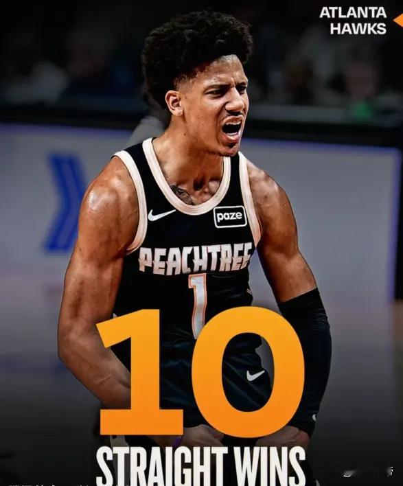 新鹰王发威，老鹰豪取10连胜展翅高飞！自从二代鹰王特雷杨离开老鹰以后，老鹰就