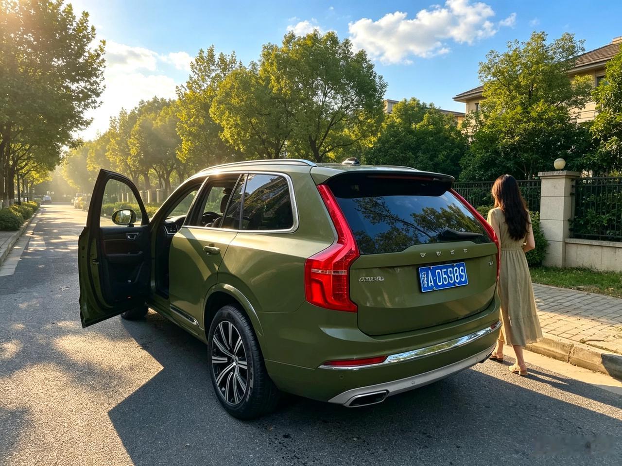 咱们集中发一下这台沃尔沃xc90的军绿色吧。我的那台红色以后给大家的也会越来越多