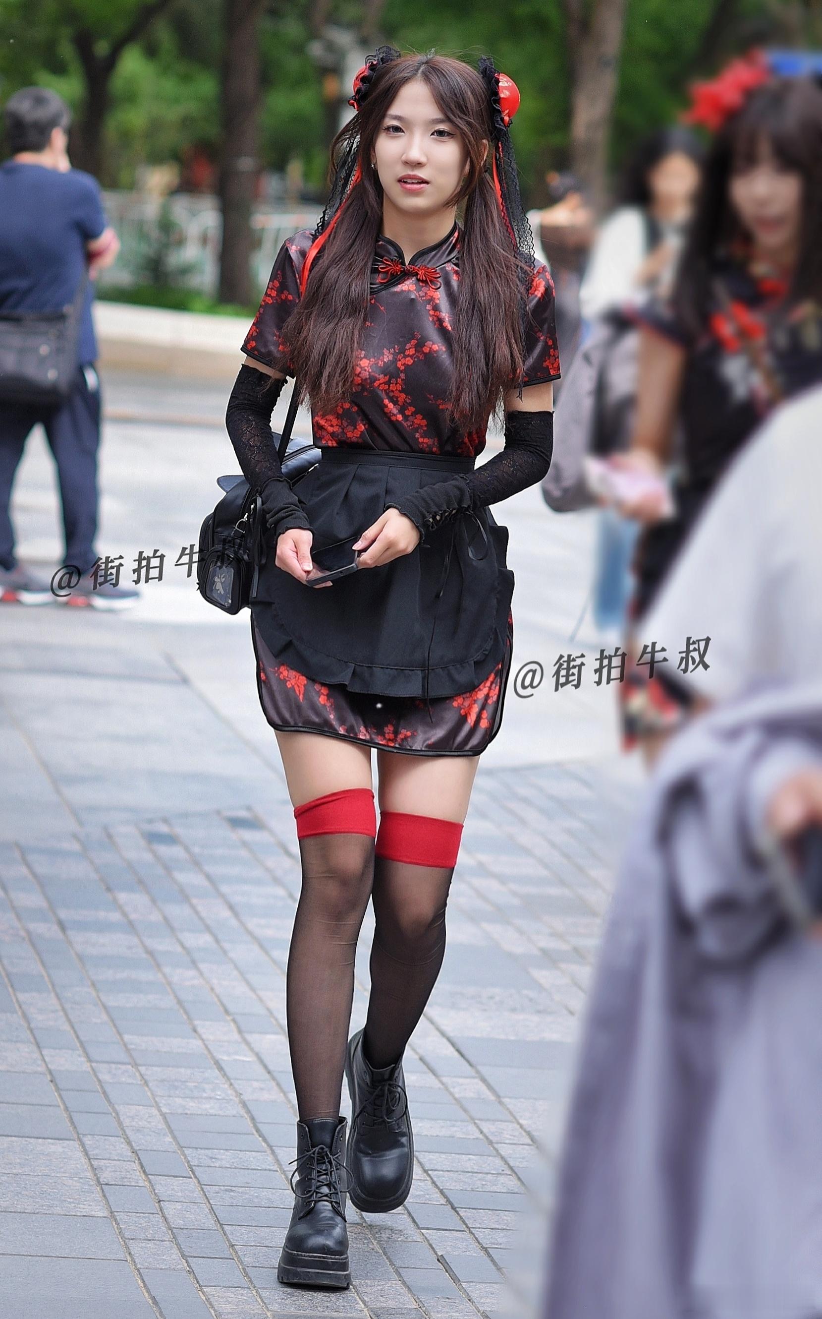 漂亮的国风旗袍短裙