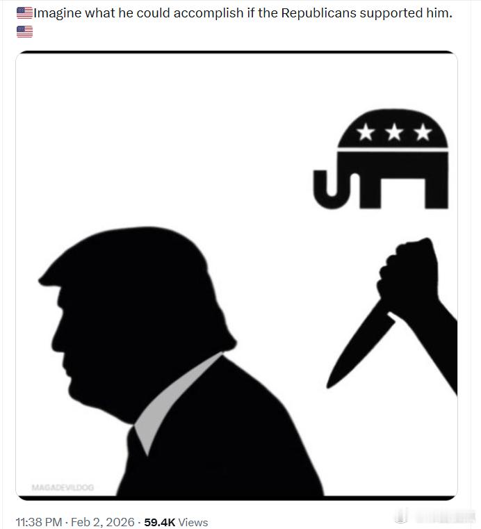 试想一下，如果共和党支持他，他能达到怎样的成就。