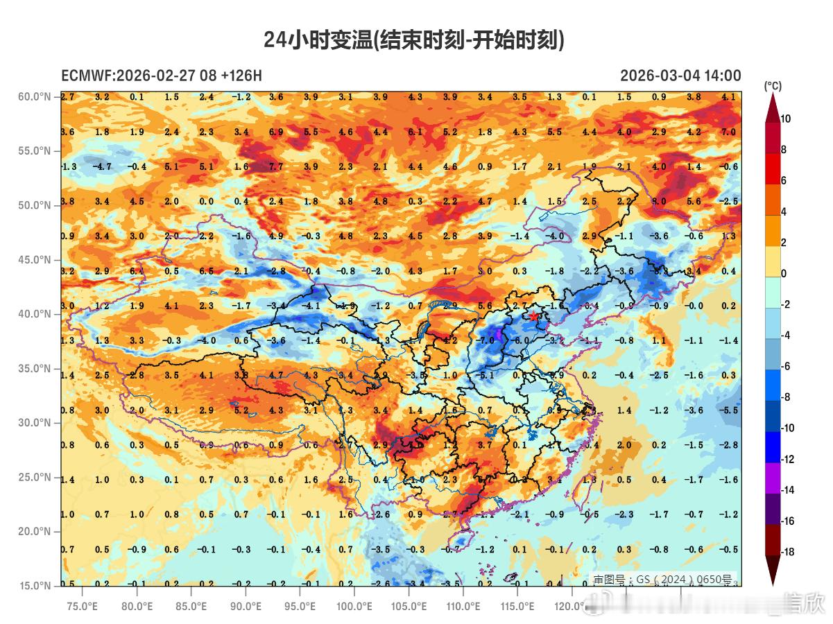 【气温】未来7天，冷空气活跃，不断渗透南下，叠加阴雨较多，导致北方多地最高气温持