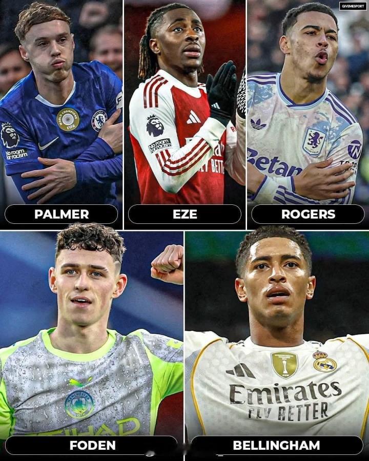 图赫尔用谁❓英格兰五大十号位球员：贝林厄姆，22岁，本赛季20场5球4助，身价1