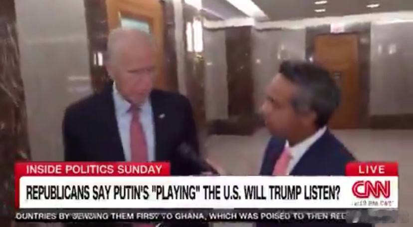 ❗️共和党参议员汤姆·蒂利斯：俄罗斯把我们当钢琴一样玩弄。他想要什么就有什么。