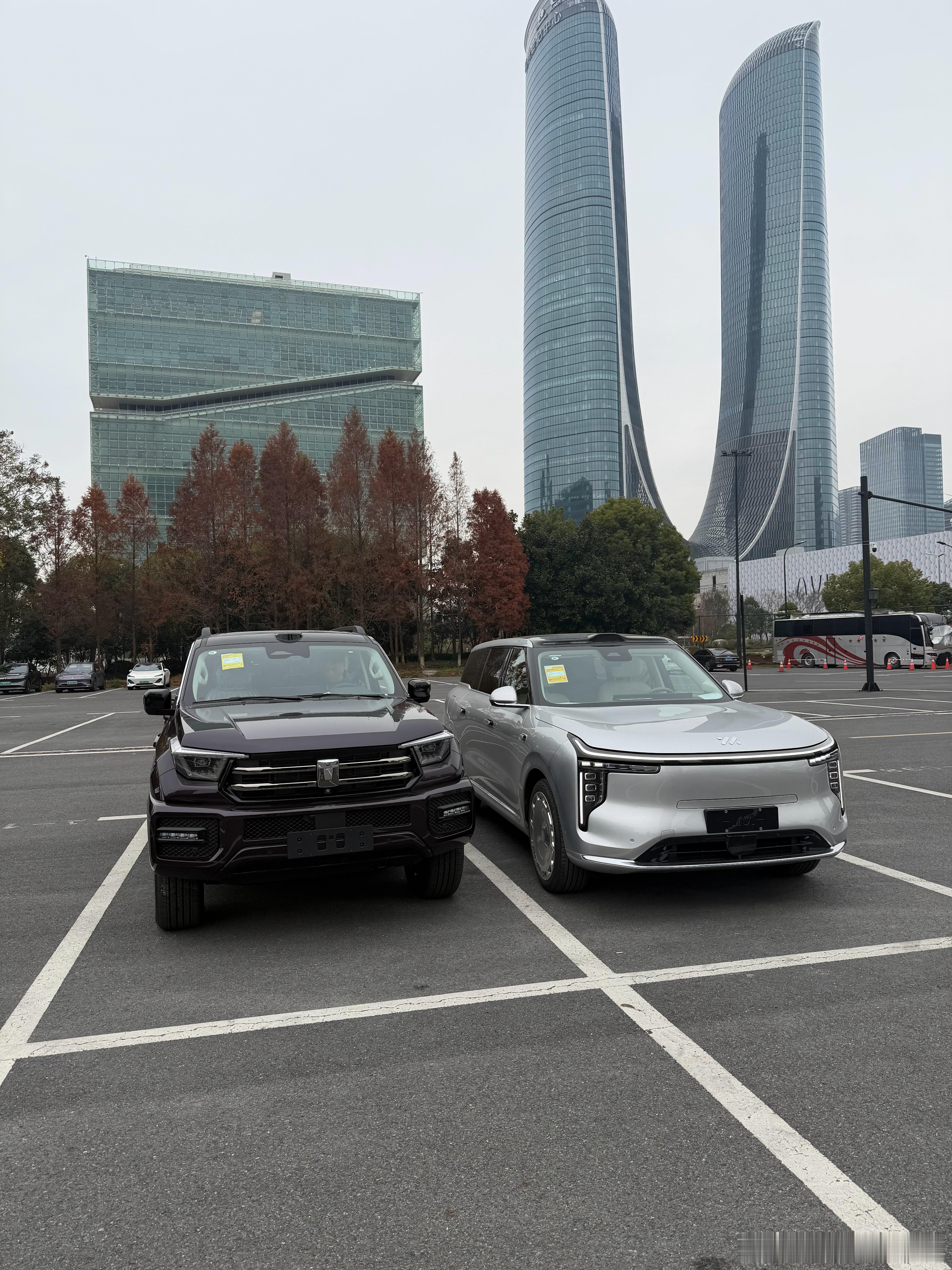 这个星期买了三辆车这两台都提完了一会去4s店把岚图泰山提回家跟姚老板混一天吃