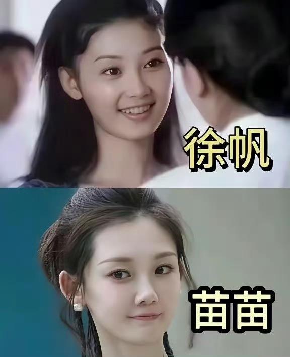 苗苗撞脸徐帆年轻时，冯导的荧屏脸审美果然没变苗苗和徐帆年轻时的相似度也太高