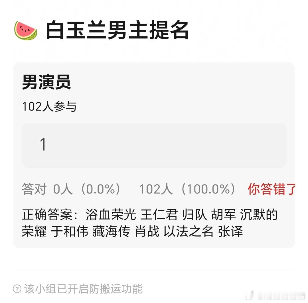疑似最终版本的白玉兰提名，你认同？
