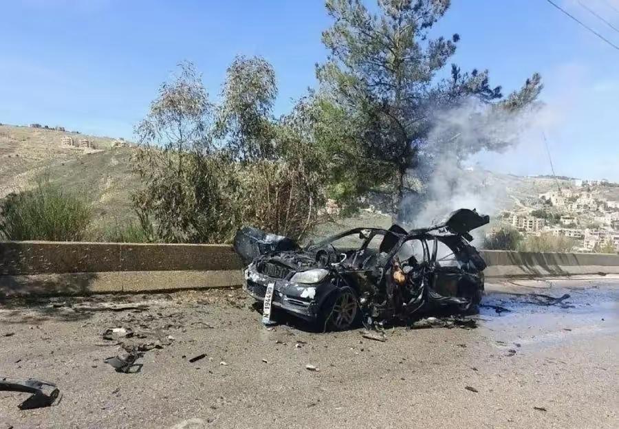 当地时间2026年3月28日中午，以军对黎巴嫩南部杰津地区发动空袭，导弹精准击中