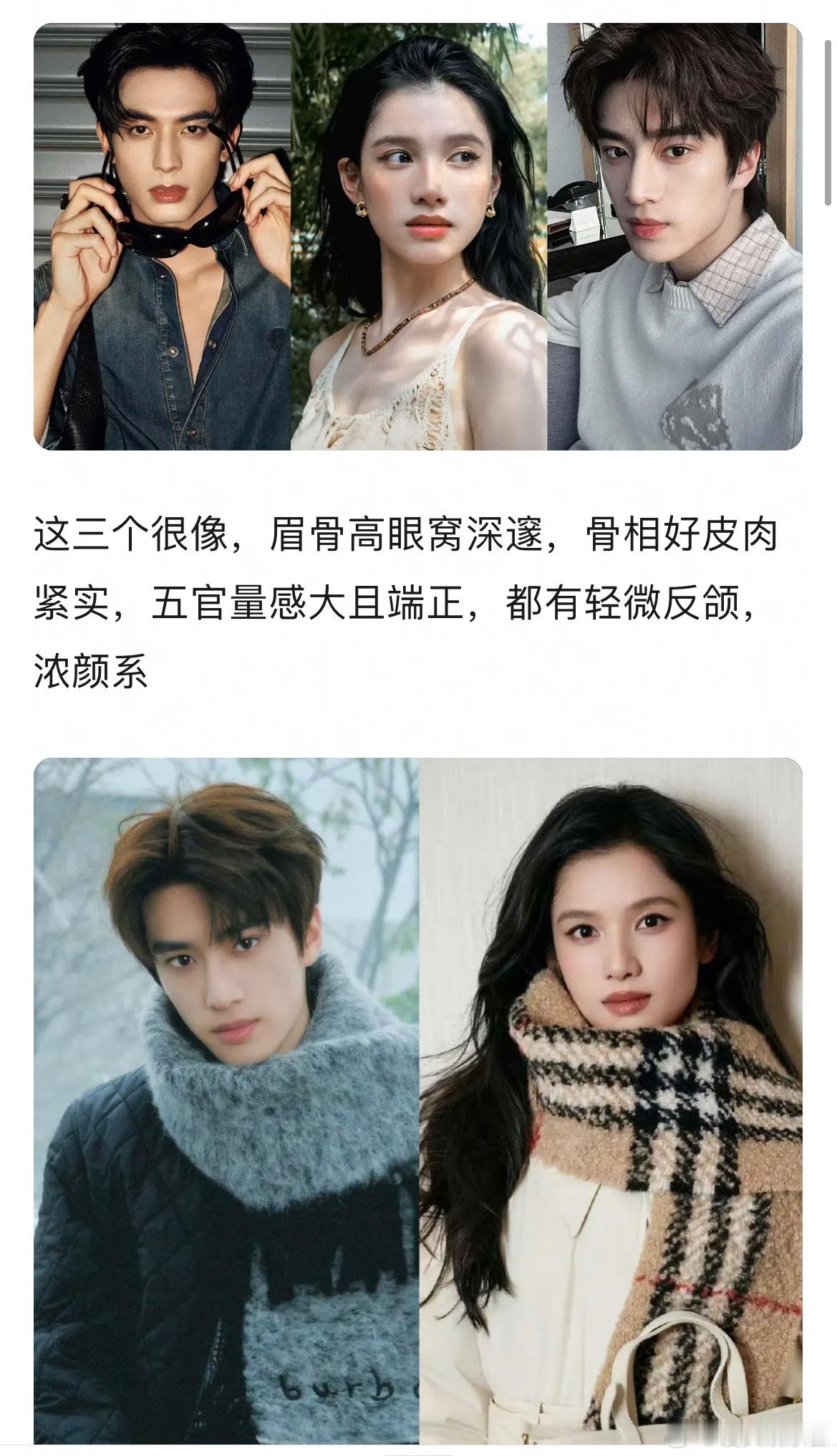 网友说感觉宋威龙，张婧仪，张康乐，艾米是一个类型的长相，你怎么看