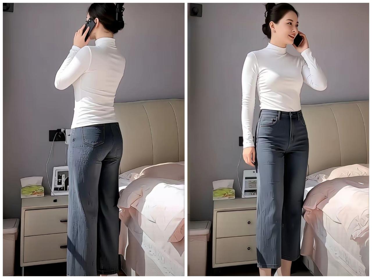 衣服下摆露出来和衣服下摆插在裤头里，给人两种完全不同的感觉。