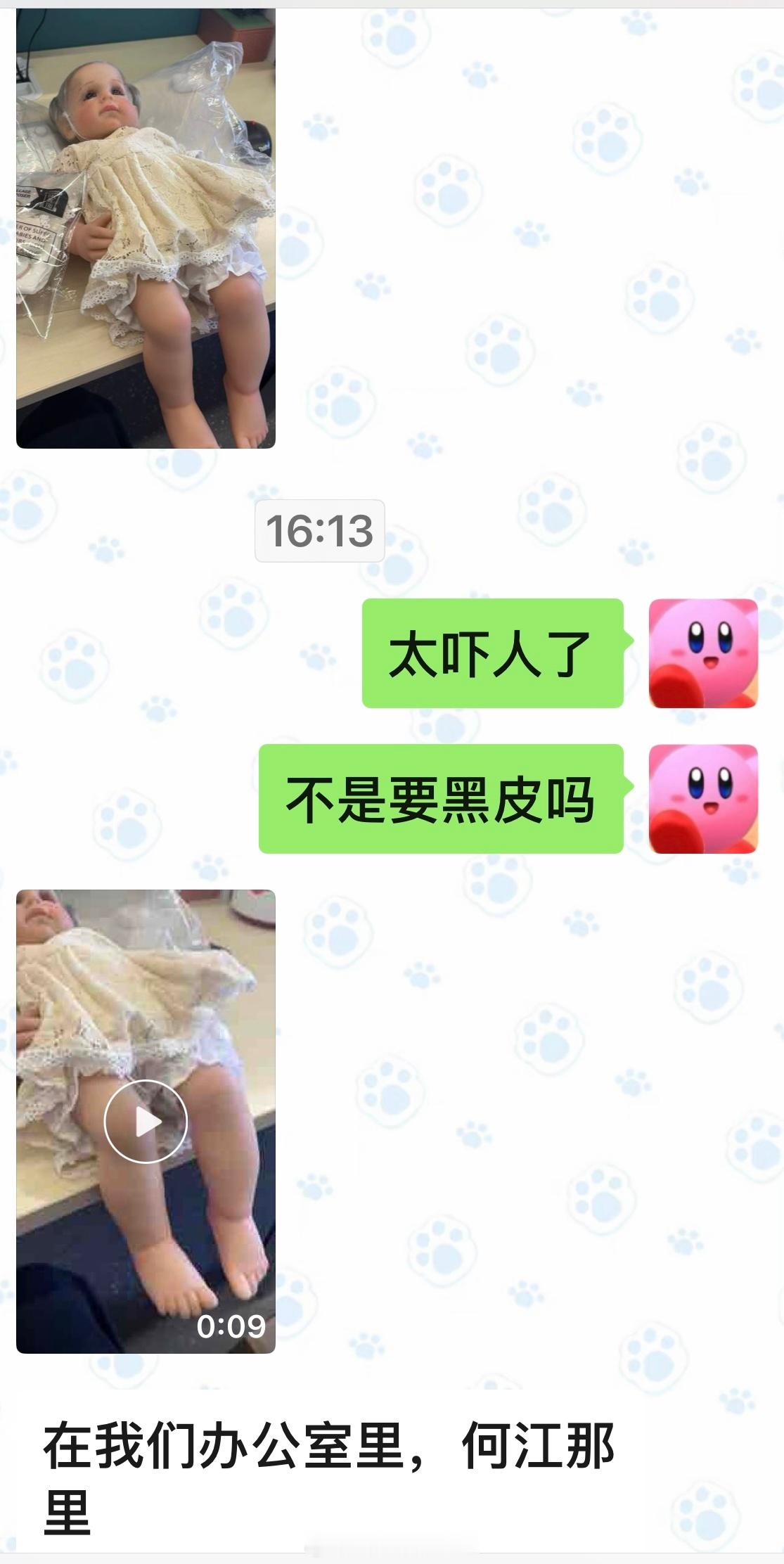 同事给客户买的娃娃​​​