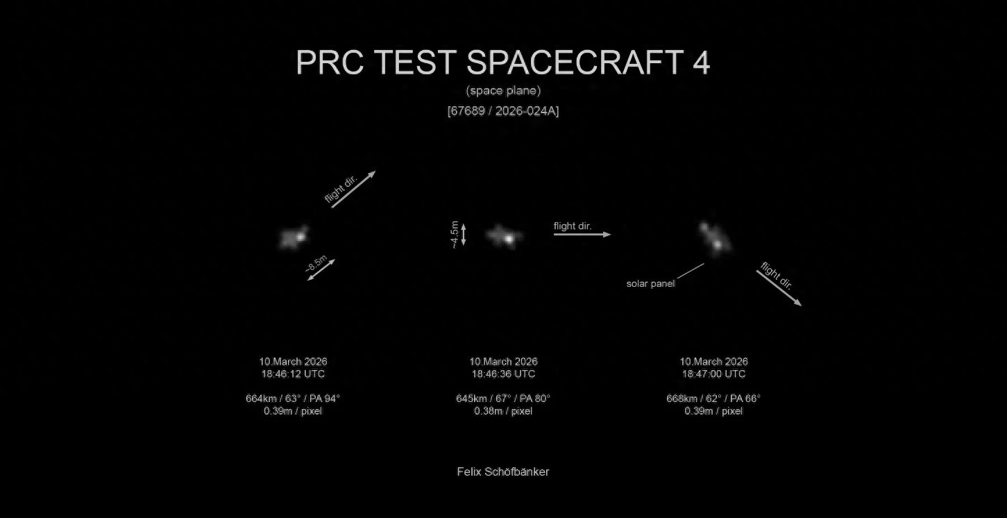 中国空天飞机3天被拍到2次！为何美国太空部队紧盯，在太空干啥？