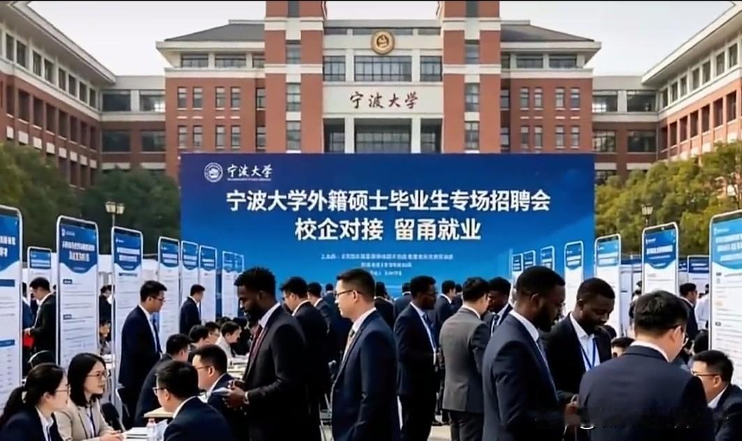 宁波大学国际人才供需对接会，仅针对在校外籍硕士留学生，从而引发就业公平的强烈