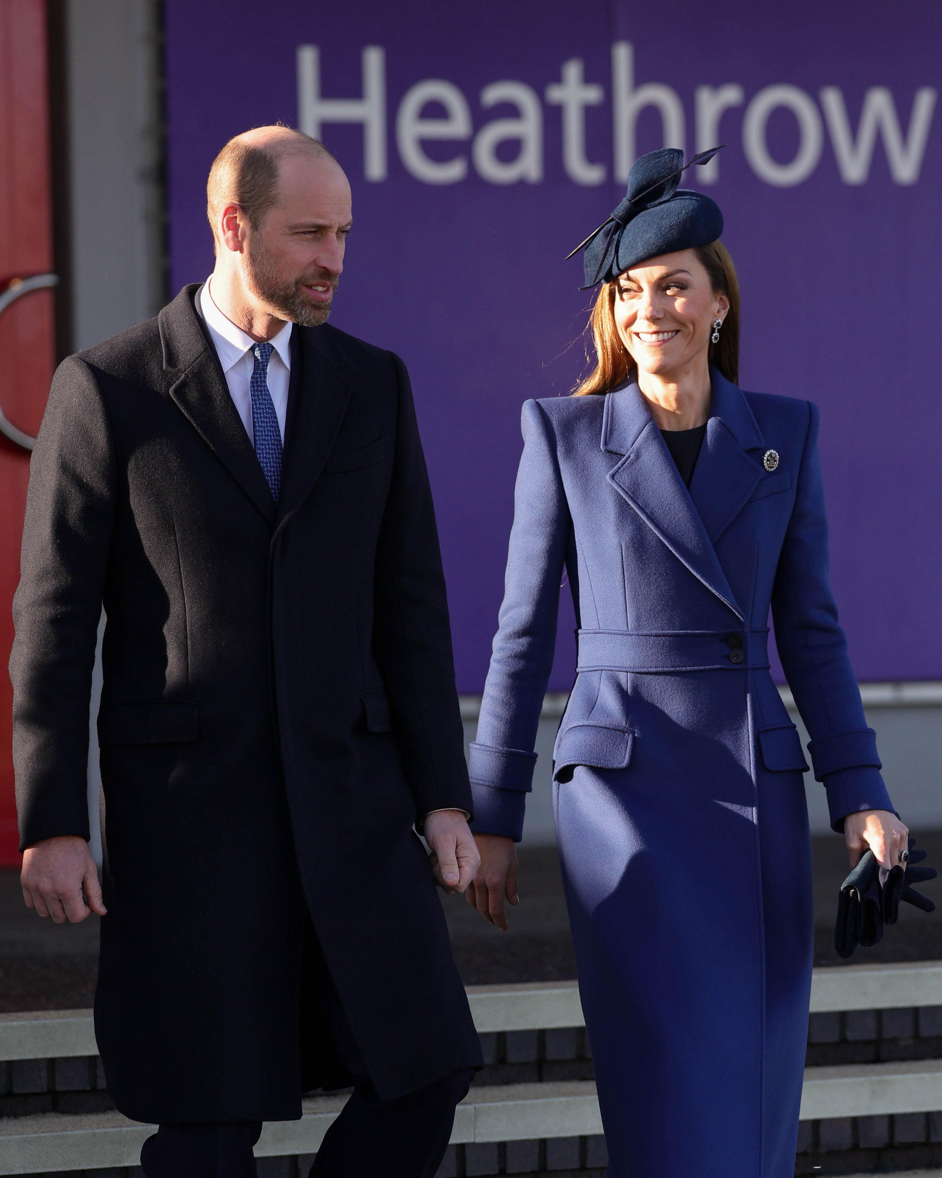 英国王室🇬🇧🇩🇪12月3日，威尔士亲王威廉和王妃凯瑟琳代表国王和王后在